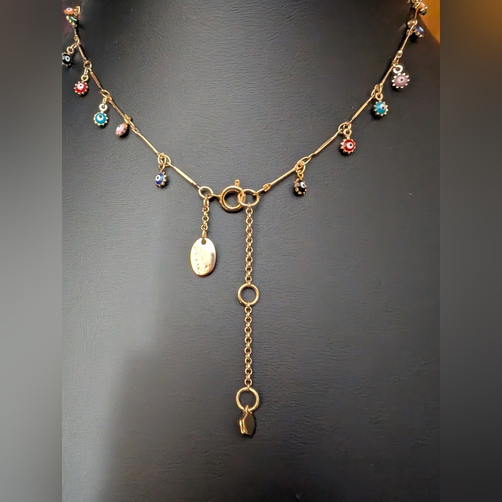 Aerie Evil Eye Charm Necklace - Like New - Picture 4 of 4